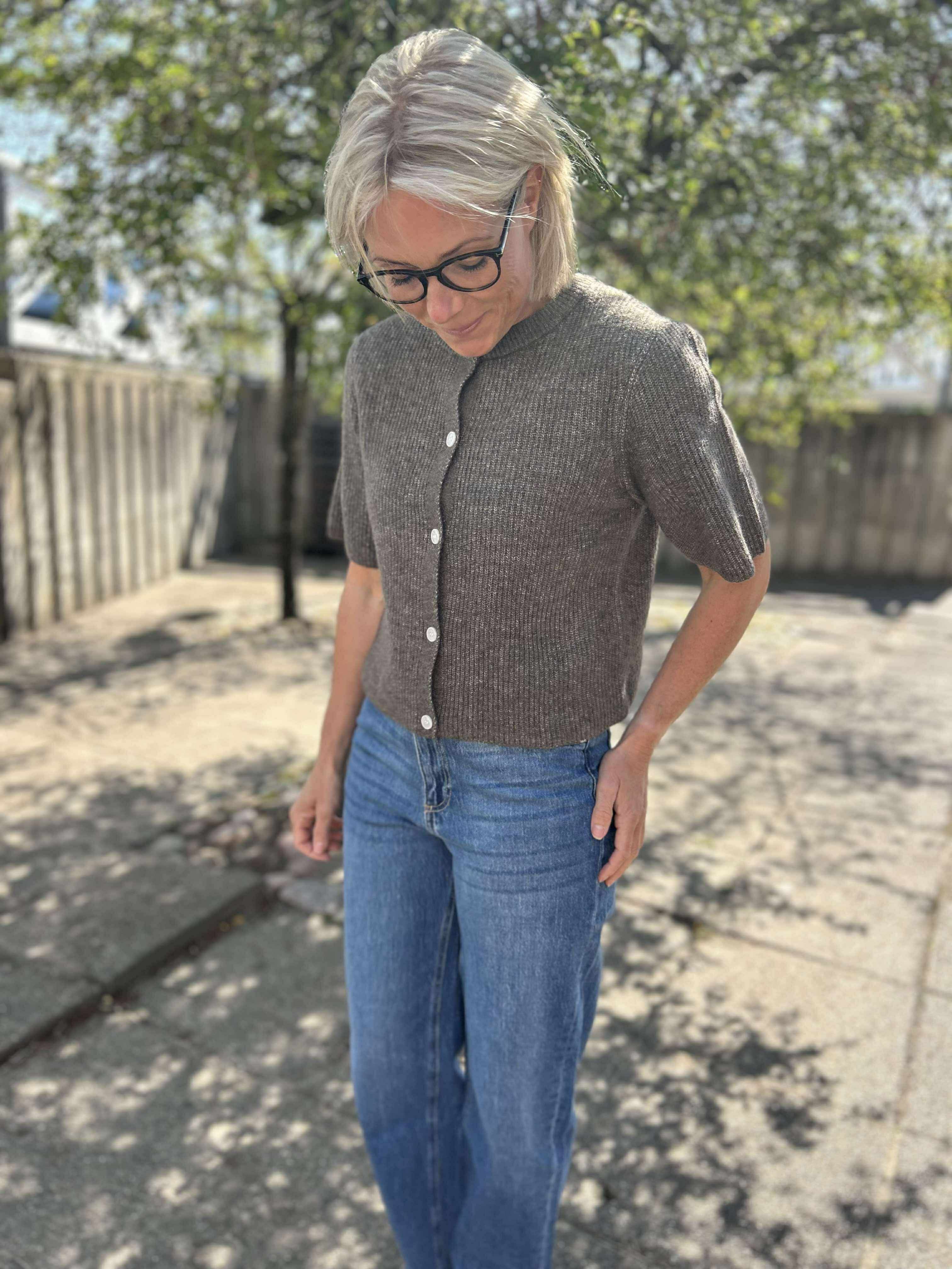 PCSILLY Knit Cardigan - Morel